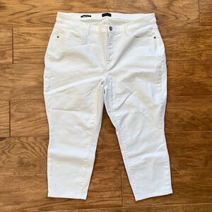 Talbots Jeans Women's Size 16WP Petite White Jegging Crop